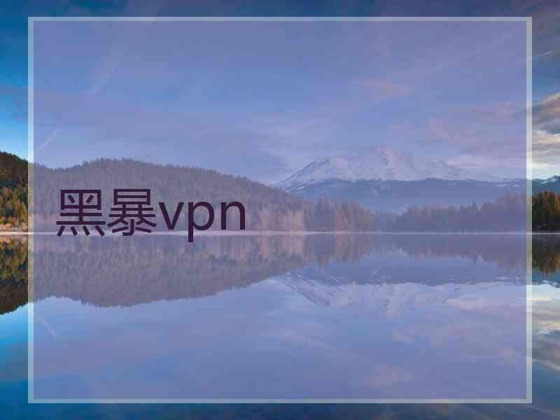 黑暴vpn