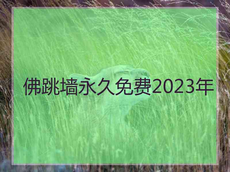 佛跳墙永久免费2023年