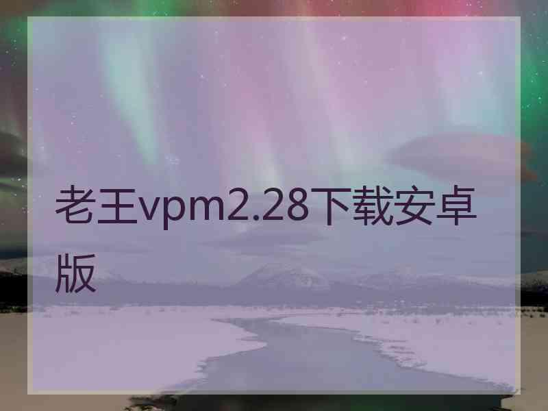 老王vpm2.28下载安卓版