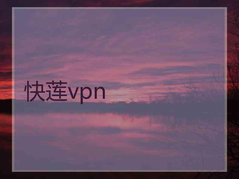 快莲vpn