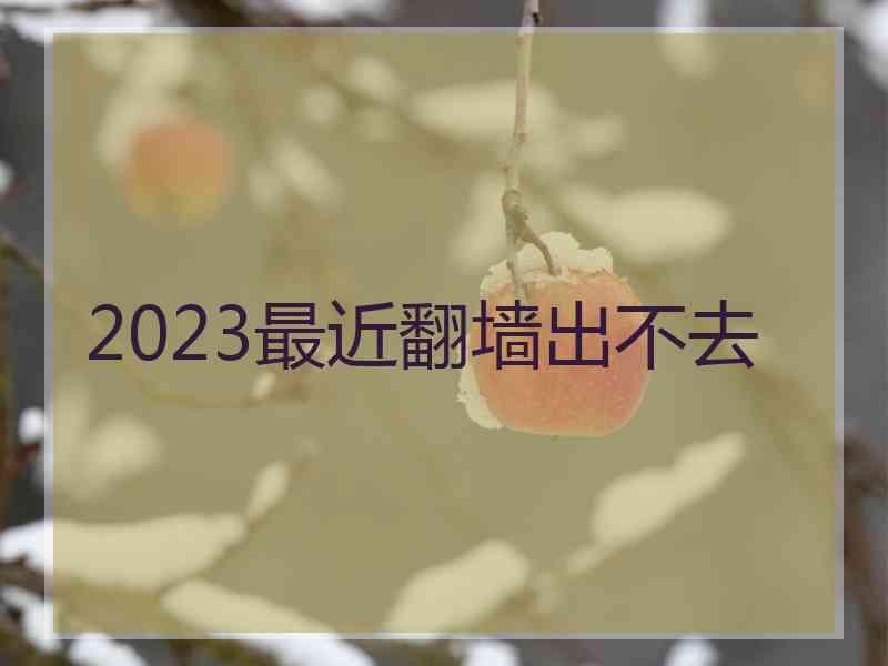 2023最近翻墙出不去