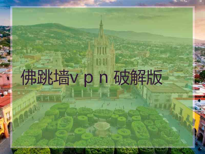 佛跳墙v p n 破解版