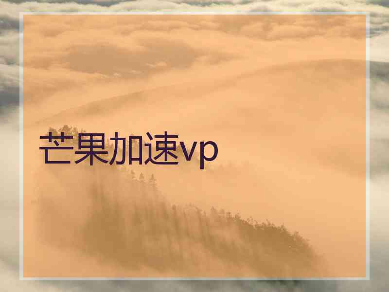 芒果加速vp