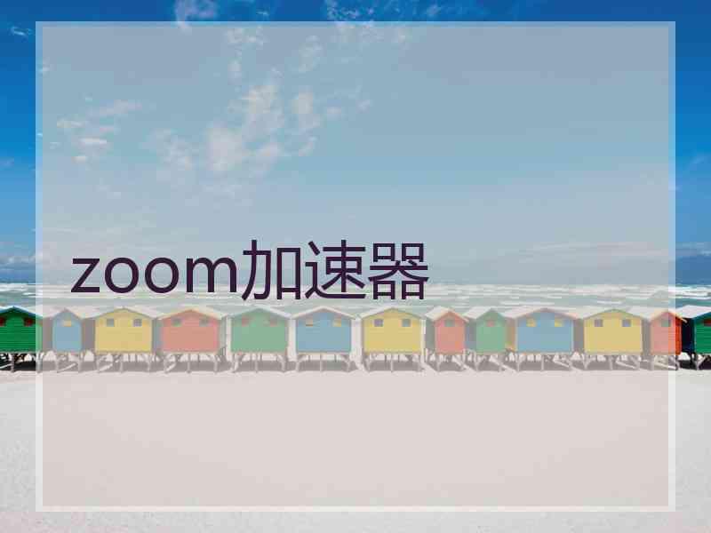 zoom加速器