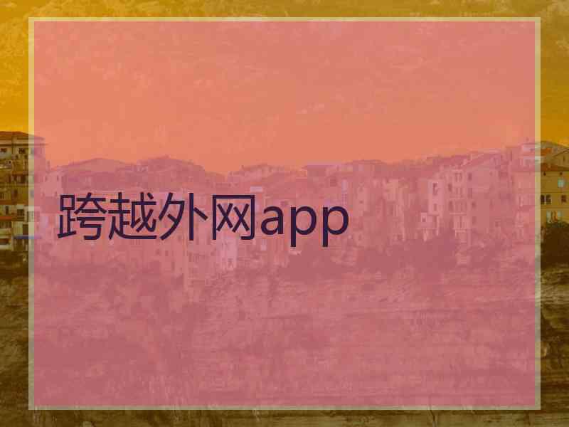 跨越外网app