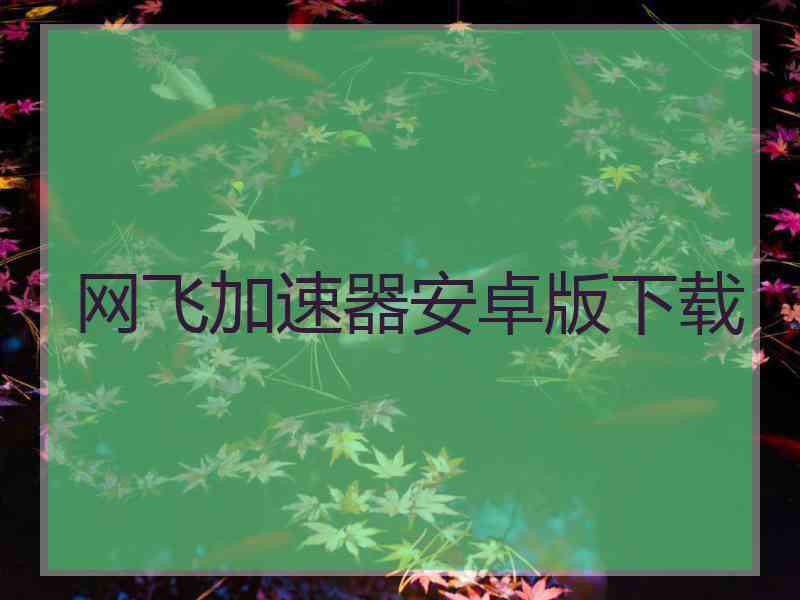 网飞加速器安卓版下载