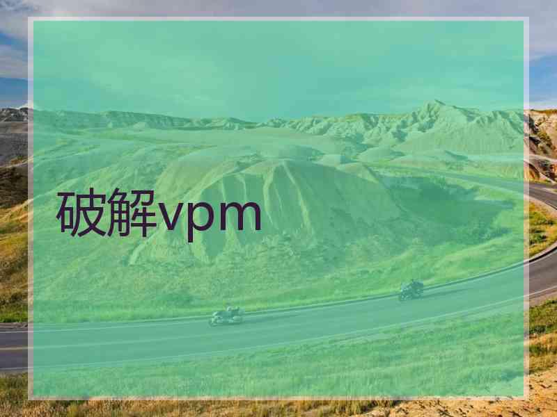 破解vpm