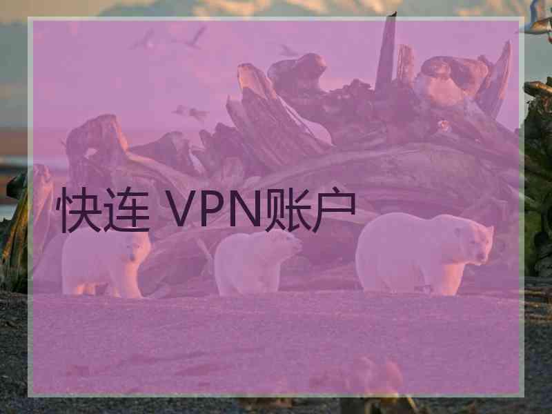 快连 VPN账户