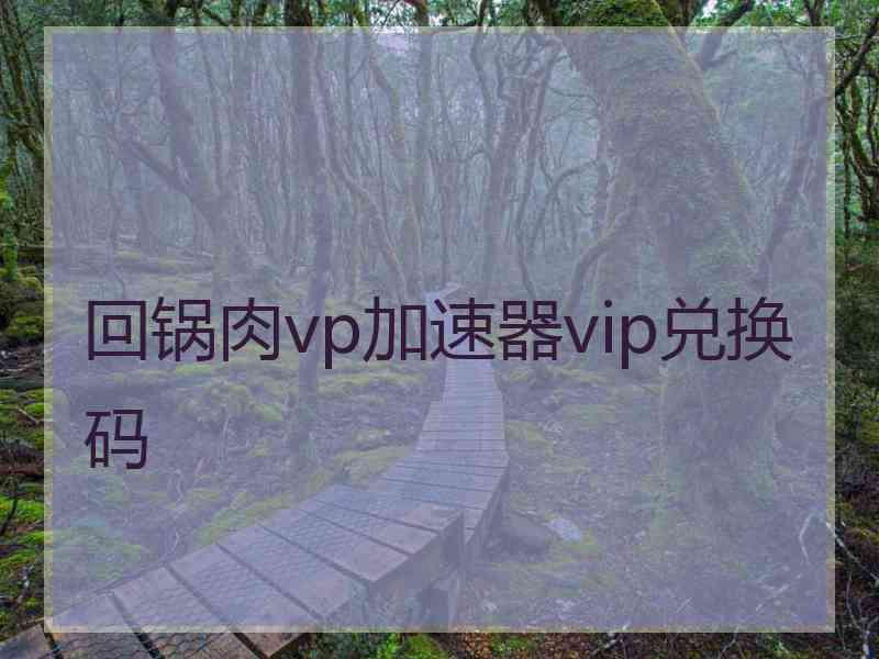 回锅肉vp加速器vip兑换码