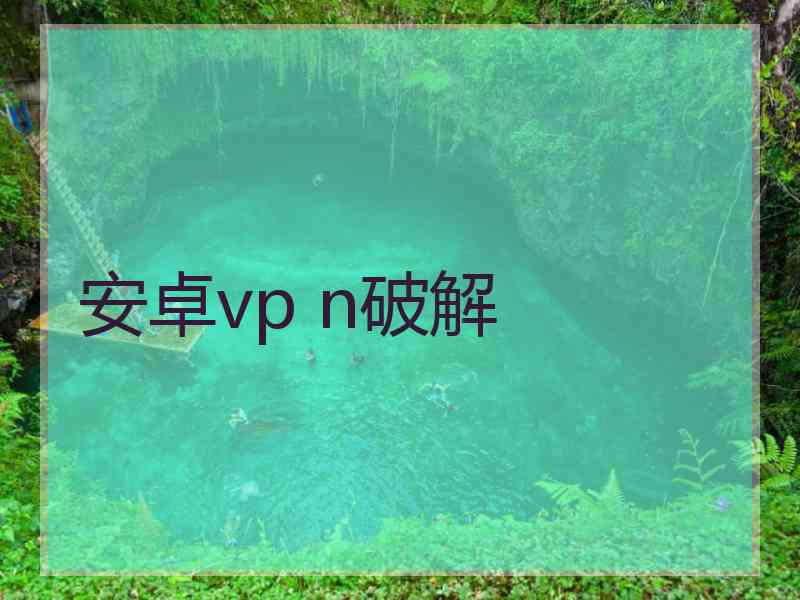 安卓vp n破解