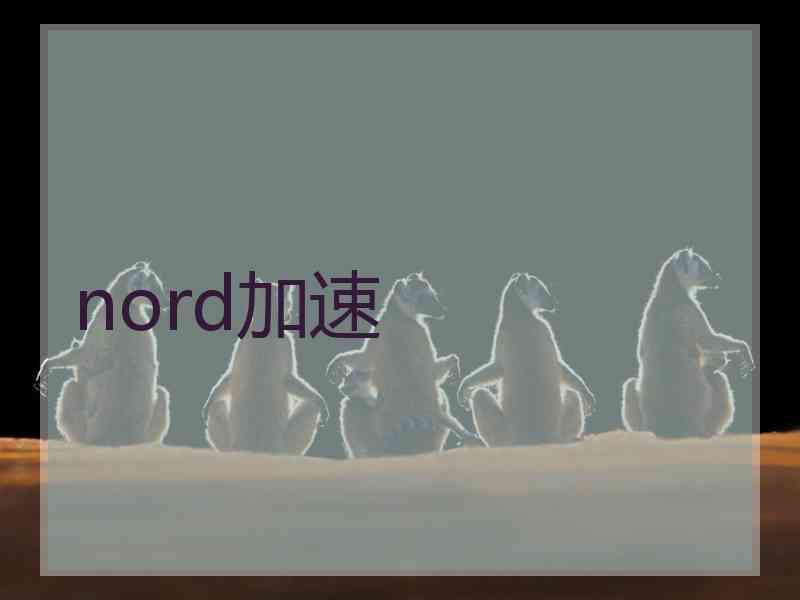 nord加速