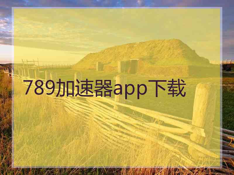 789加速器app下载