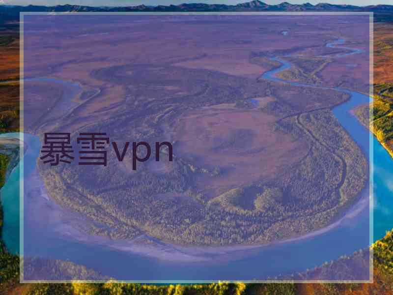 暴雪vpn