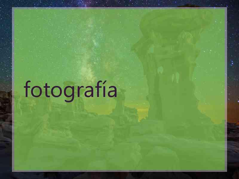 fotografía