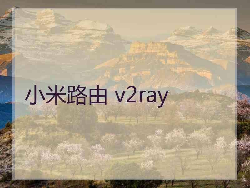 小米路由 v2ray