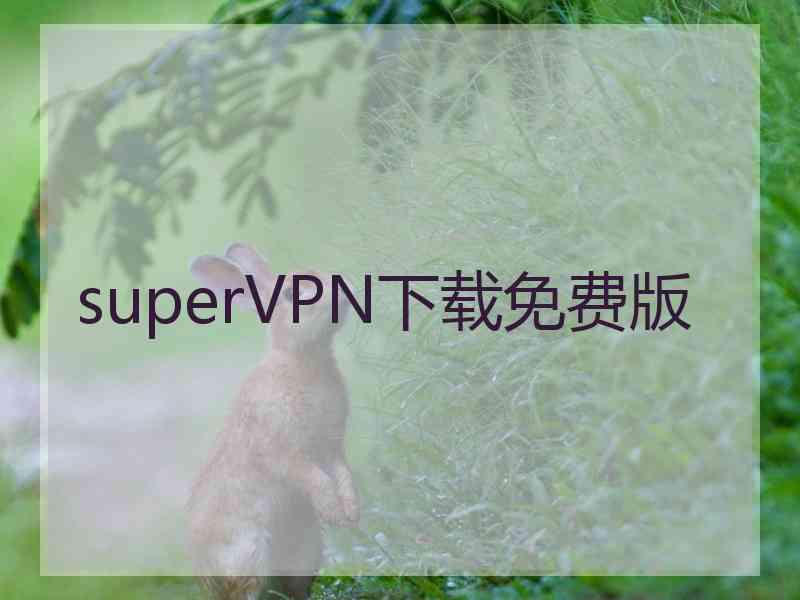 superVРN下载免费版