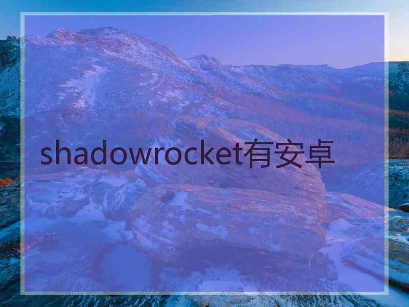 shadowrocket有安卓