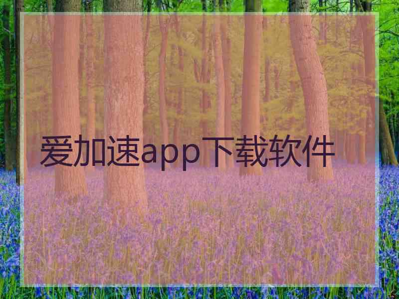 爱加速app下载软件