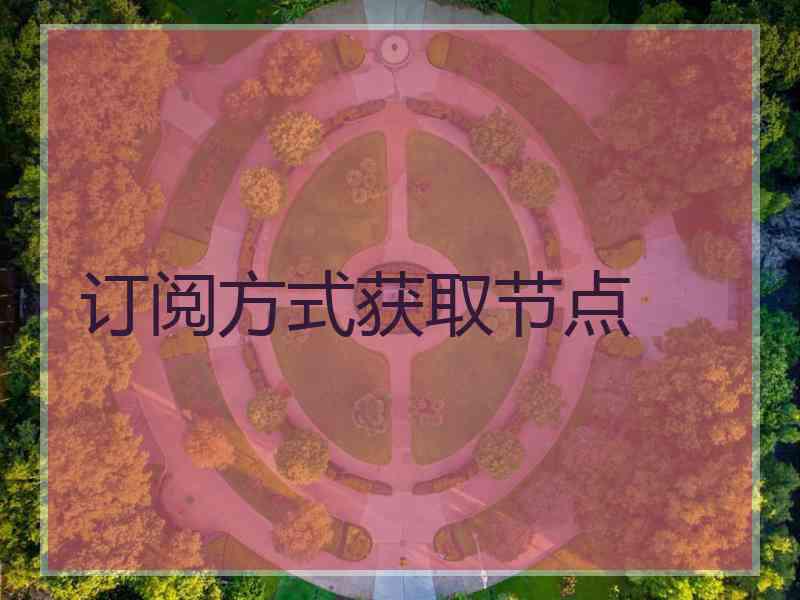 订阅方式获取节点