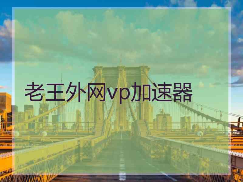 老王外网vp加速器