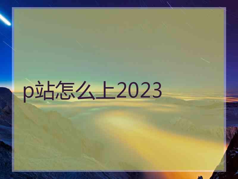 p站怎么上2023