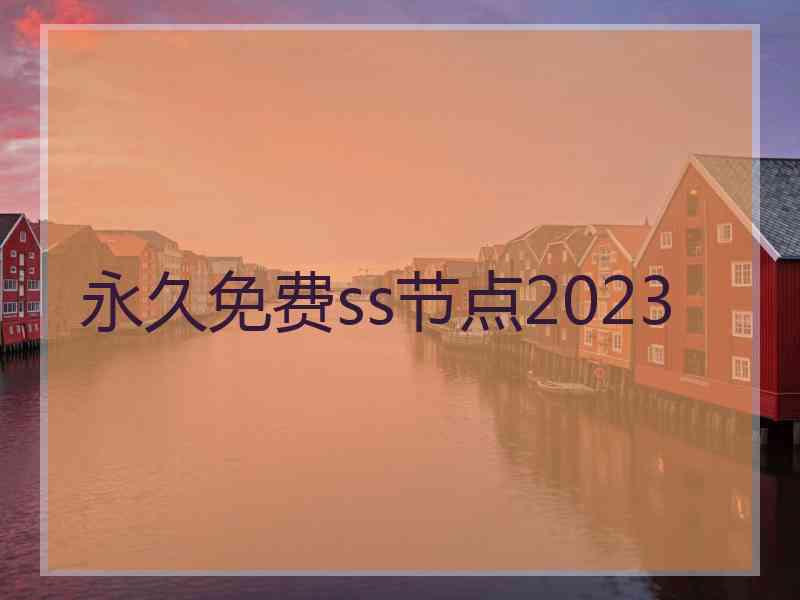 永久免费ss节点2023