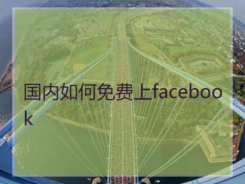 国内如何免费上facebook