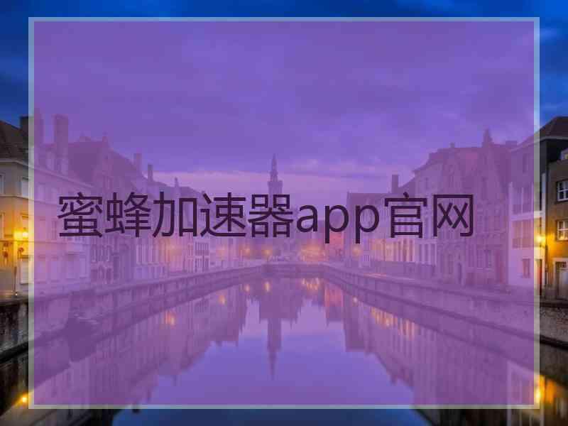 蜜蜂加速器app官网