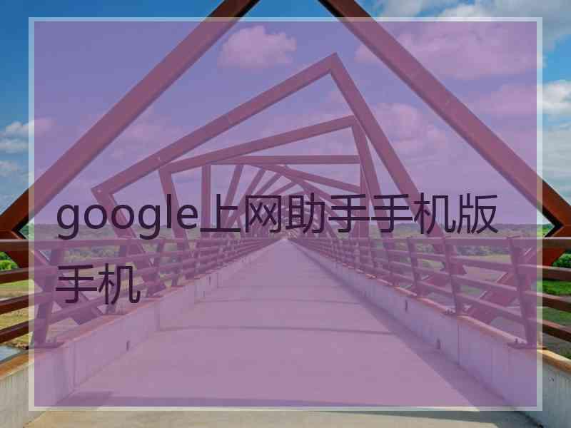 google上网助手手机版手机