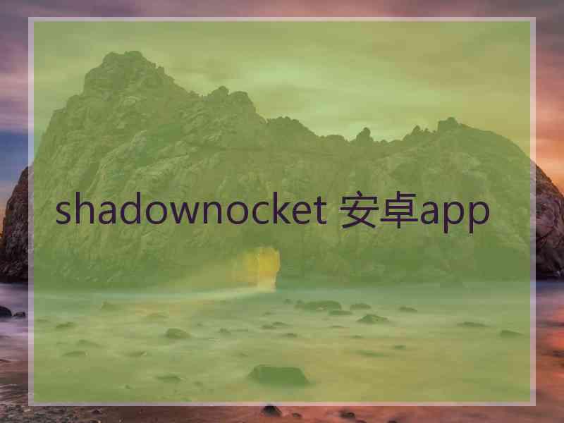 shadownocket 安卓app