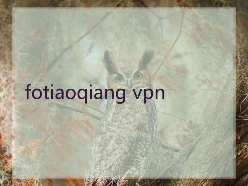 fotiaoqiang vpn