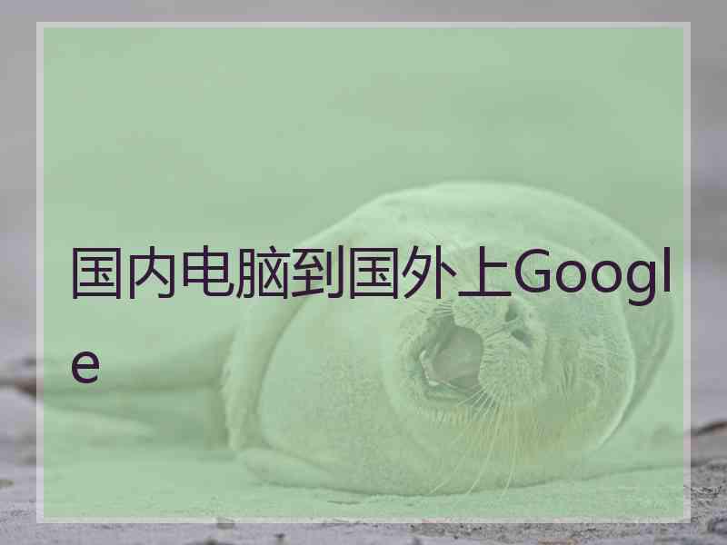 国内电脑到国外上Google