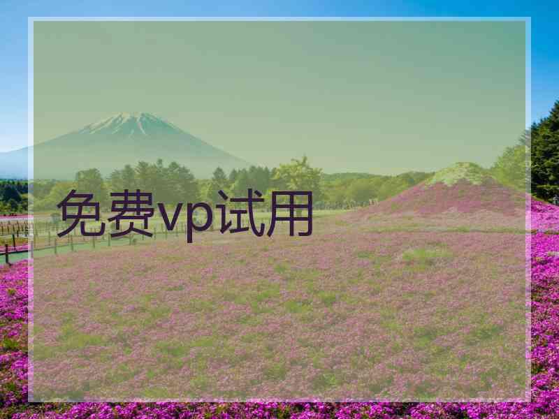 免费vp试用