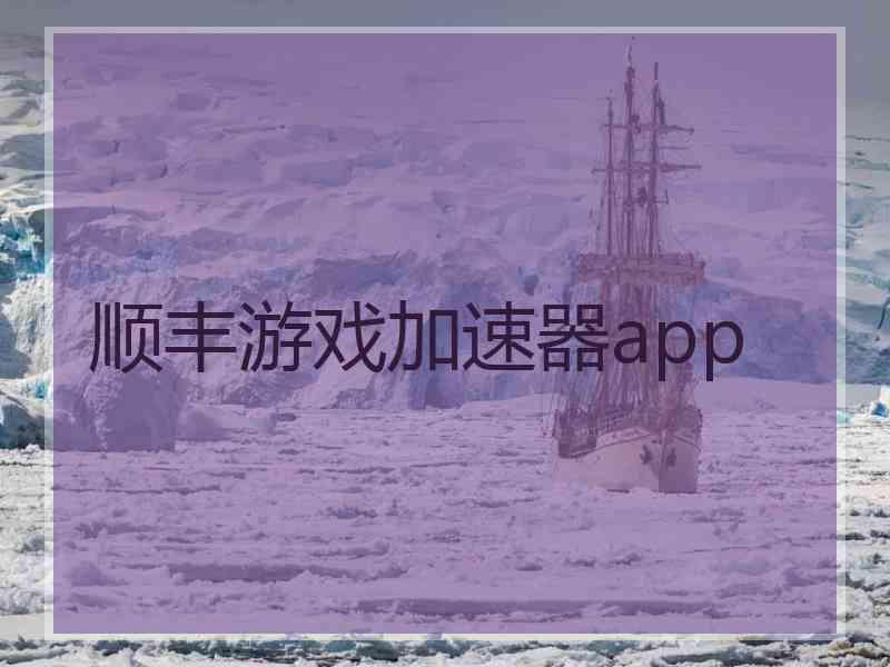 顺丰游戏加速器app