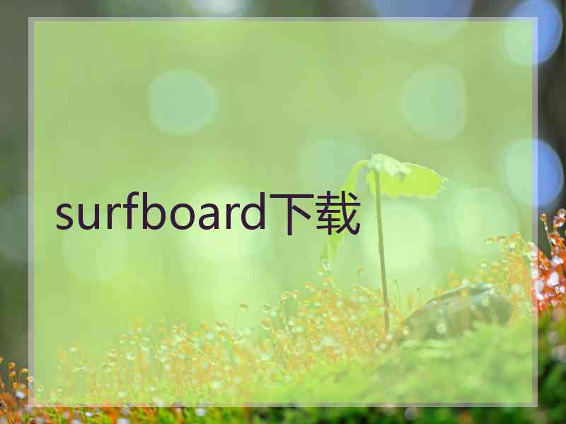 surfboard下载