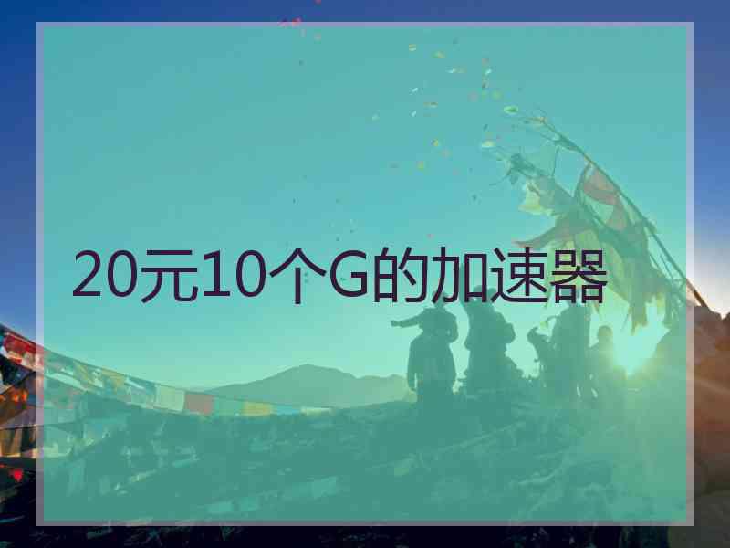 20元10个G的加速器