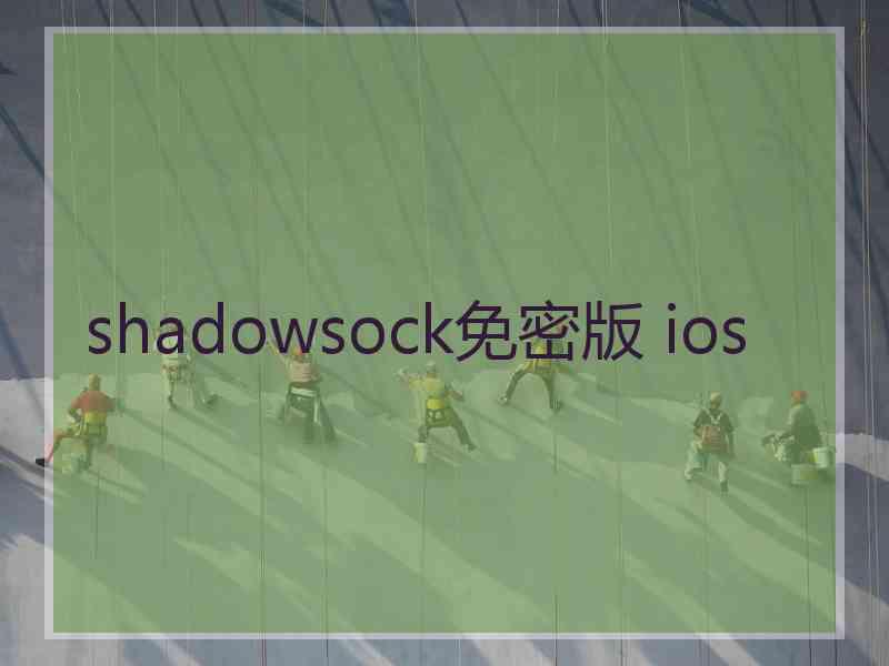 shadowsock免密版 ios